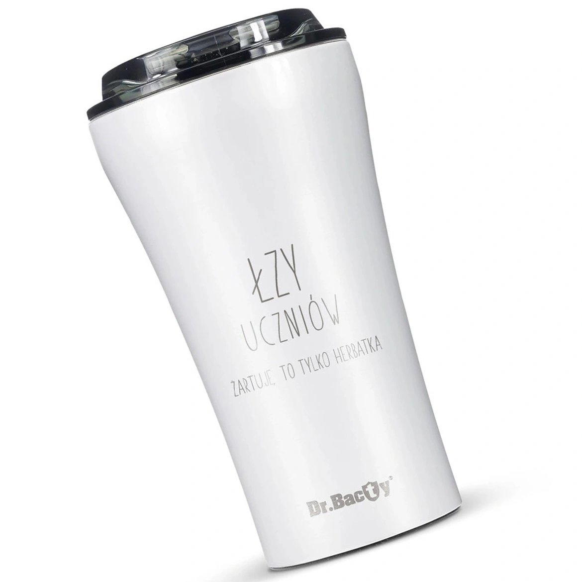 Kubek termiczny na kawę Dr.Bacty Apollo 2.0 - 360  ml - Dla nauczyciela - Glossy White