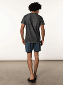 Koszulka sportowa męska z krótkim rękawem z recyklingu SAXX HOT SHOT - czarna