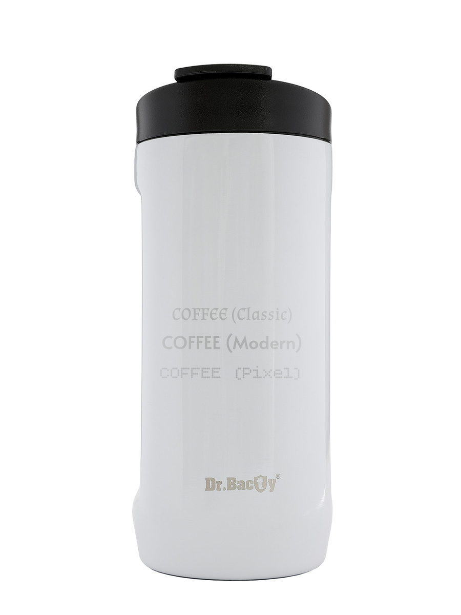 Kubek termiczny z grawerem Dr.Bacty Notus 360 ml -  biały
