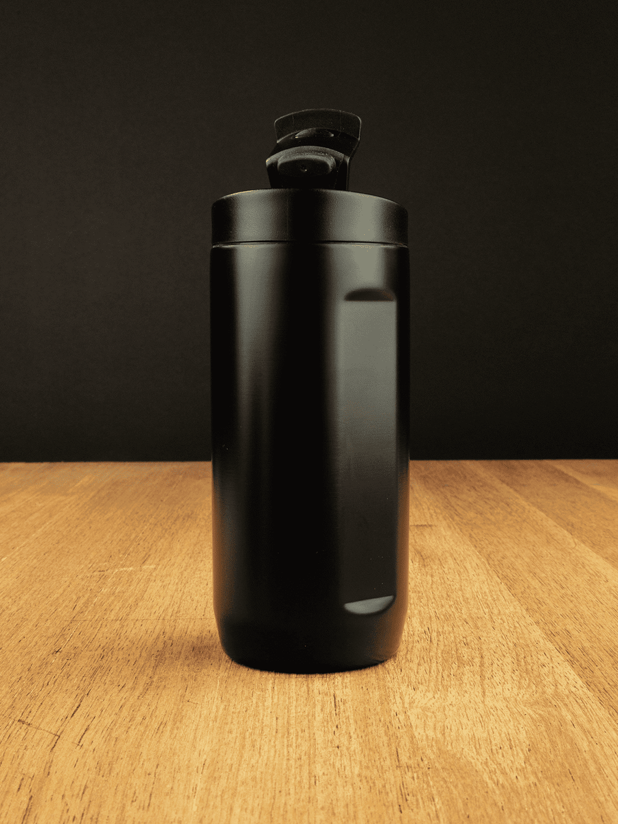 Kubek termiczny na kawę 2w1 Dr.Bacty Notus 360 ml - czarny