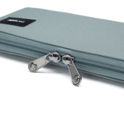 Portfel antykradzieżowy damski duży RFID Pacsafe - miętowy