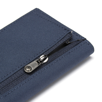 Portfel składany RFID Pacsafe  - granatowy