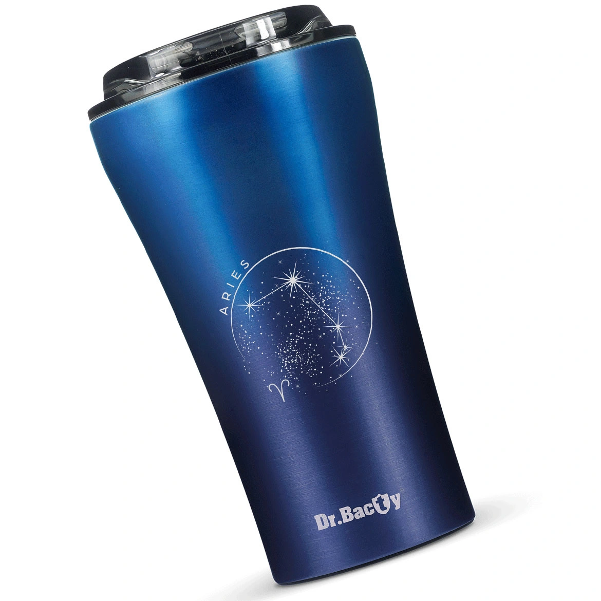 Kubek termiczny na kawę Dr.Bacty Apollo 2.0 Baran - 360 ml - Monaco Blue