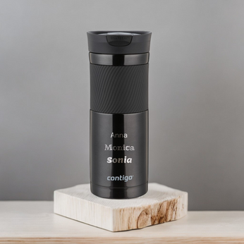 Kubek termiczny z grawerem Contigo Byron 590ml - Czarny