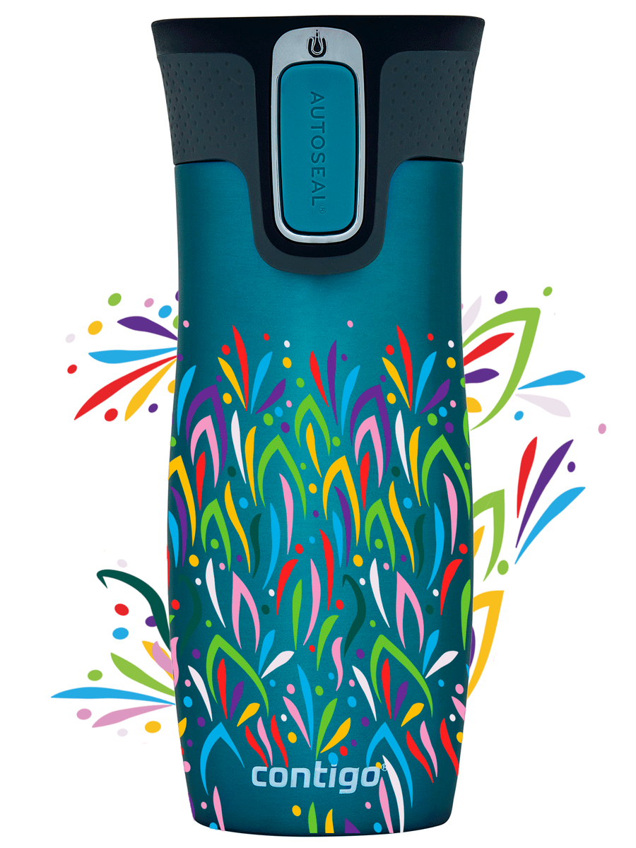 Kubek termiczny Contigo West Loop 2.0 470ml - Floresy - Biscay Bay