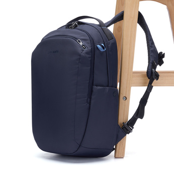 Plecak turystyczny antykradzieżowy na laptopa Pacsafe V 26 l - granatowy