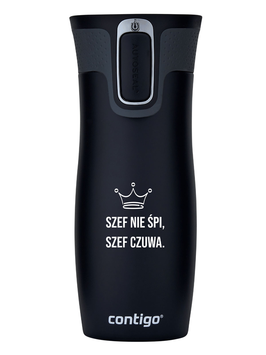 Kubek termiczny dla Szefa - Contigo West Loop 2.0 • 470 ml • czarny