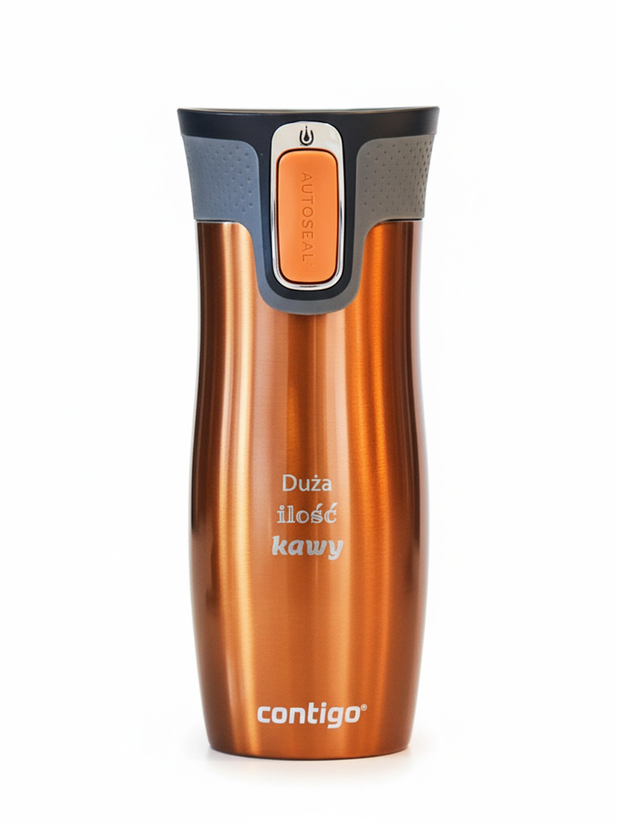 Kubek termiczny z grawerem Contigo West Loop 2.0 470 ml - Pomarańczowy