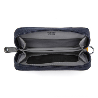 Portfel mały RFID Pacsafe - granatowy