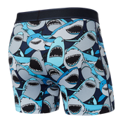 Bokserki męskie SAXX DAYTRIPPER Boxer Brief Fly Rekiny - granatowe