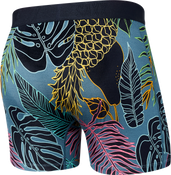 Bokserki męskie szybkoschnące SAXX VIBE Boxer Brief Tropikalne - granatowe