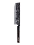 Nóż Nakiri do warzyw z grawerem Aka Tori ze stali damasceńskiej 7" - Tokyo Black