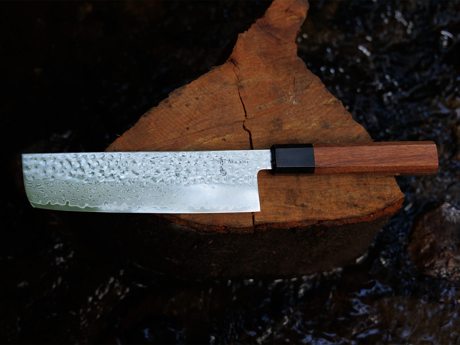 Rdzeń 10Cr15Mov i drewno Bubinga