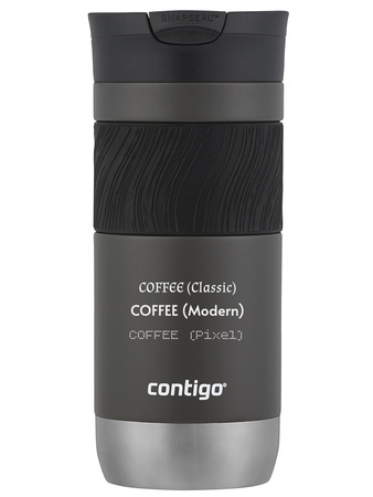Kubek termiczny z grawerem Contigo Byron 2.0 470ml - Grafitowy mat