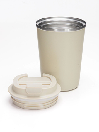 Szczelny kubek termiczny Dr.Bacty Terra RCS 300ml – Stal z recyklingu - Piaskowy Beż