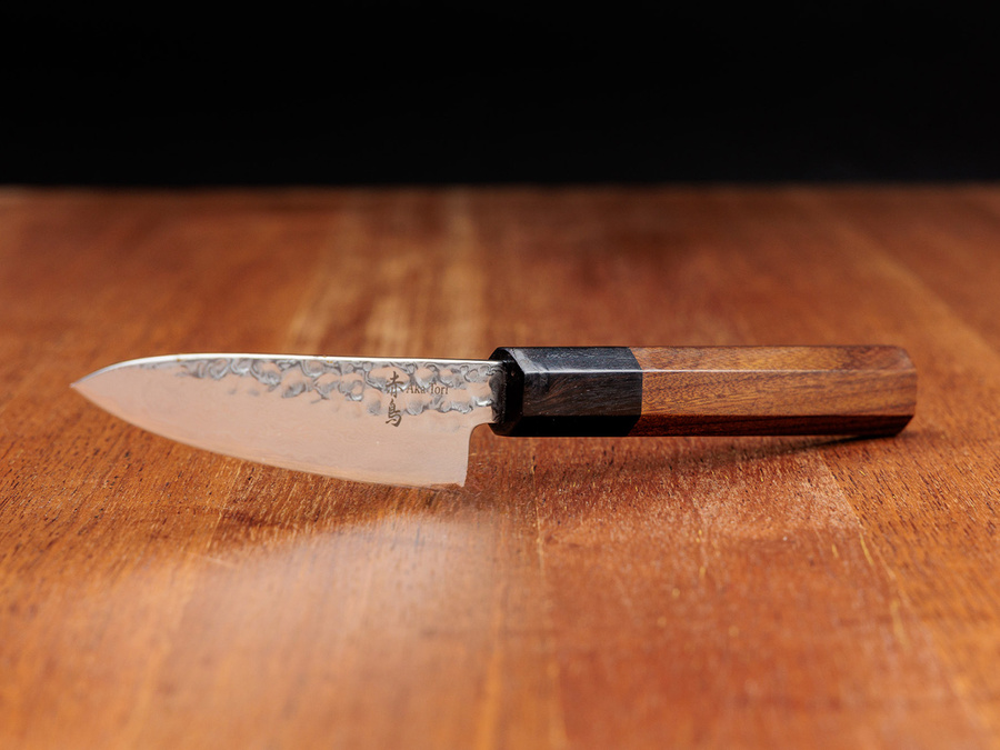 Nóż do obierania Aka Tori ze stali damasceńskiej 3,5" - Tokyo Hammer