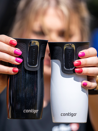 Kubek termiczny Contigo West Loop Mini 300ml - czarny metalik - powystawowy