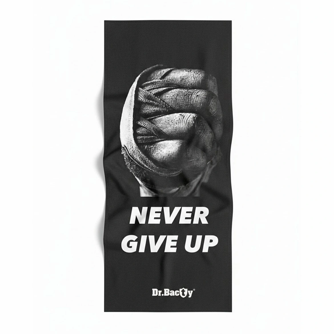 Ręcznik Dr.Bacty Never give up