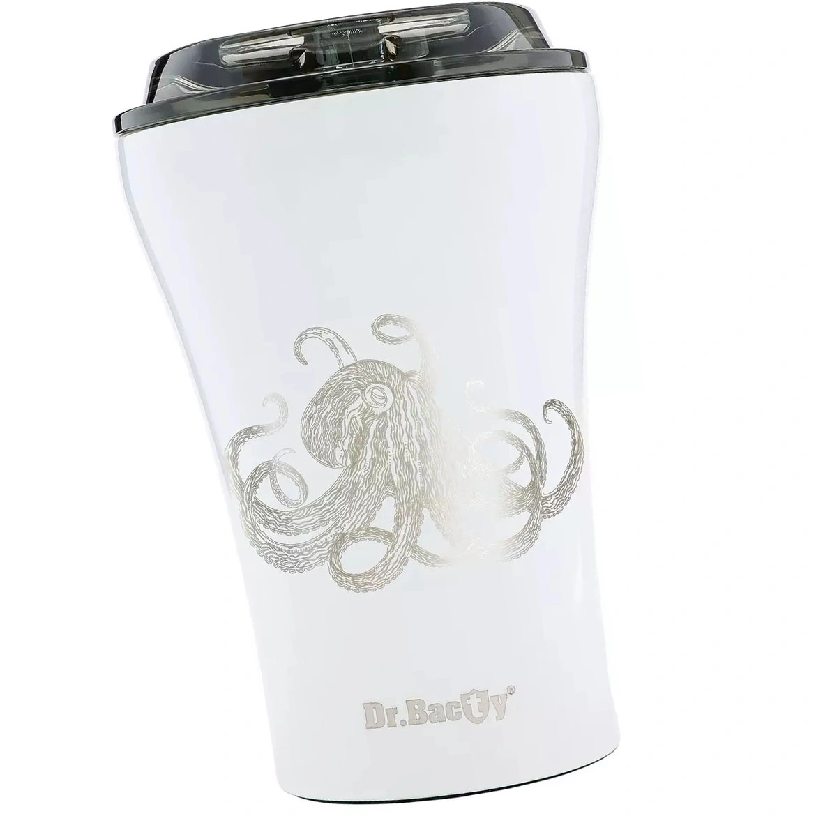 Kubek na kawę na wynos Dr.Bacty Apollo  227 ml - Ośmiornica - biały