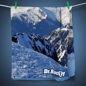 Ręcznik na basen szybkoschnący dwustronny Dr.Bacty 70x140 - Góry