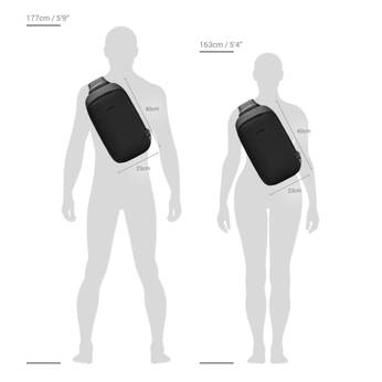 Antykradzieżowy plecak na jedno ramię Pacsafe Vibe 325 CX Econyl® - granatowy