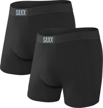 Bokserki męskie SAXX VIBE BOXER BRIEF 2PK - czarne
