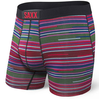 Bokserki męskie szybkoschnące SAXX VIBE Boxer Brief kontrastowe pasy - wielokolorowe