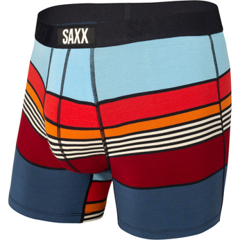 Bokserki męskie szybkoschnące SAXX VIBE  Boxer Brief pasy - wielokolorowe