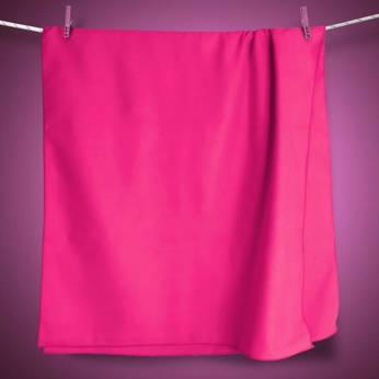 Ręcznik na basem szybkoschnący z powłoką antybakteryjną  Basic 60x130 - neon różowy