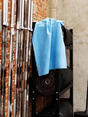 Ręcznik szybkoschnący dwustronny Dr.Bacty 60X130 - niebieski