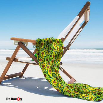 Ręcznik szybkoschnący z powłoką antybakteryjną dwustronny Dr.Bacty 60x130 – Avocado