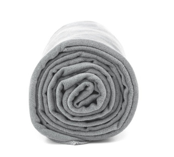 Ręcznik turystyczny szybkoschnący dwustronny Dr.Bacty Basic 60X130 - szary 