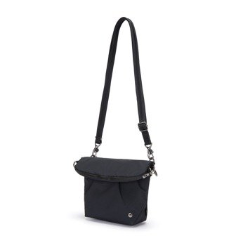 Rozkładana torebka damska antykradzieżowa Pacsafe Citysafe CX Econyl®- czarna