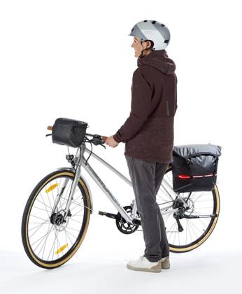 Sakwa rowerowa na bagażnik / torba na ramię Vaude City Me - granatowa