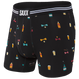 Bokserki męskie szybkoschnące SAXX VIBE Boxer Brief alkohole i muszki - czarne