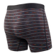 Bokserki męskie szybkoschnące SAXX VIBE Boxer Brief kolorowe paski - czarne