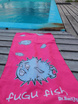 Ręcznik z mikrofibry szybkoschnący dwustronny  Dr.Bacty  60x130 - Fugu Fish
